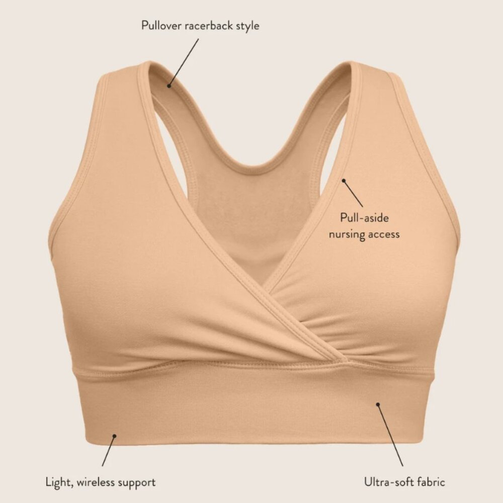 Kindred Bravely Racerback Sleep Bra Size S (for Maternity and Nursing)